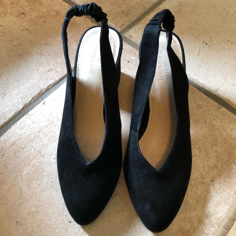 Caslon Velvet Slingback Heels